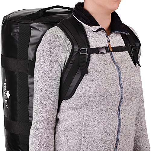 The Friendly Swede Wasserfeste Reisetasche - Duffle Bag Rucksack 30L / 60L / 90L - Seesack, Sporttasche - Duffel Dry Bag mit Rucksackfunktion - SANDHAMN - 5