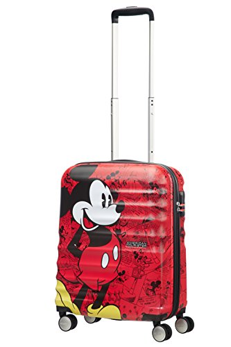 American Tourister - Disney Wavebreaker, Spinner-2.6 kg Kindergepäck, 55 cm, 36 L, Mickey Comics Red - 5