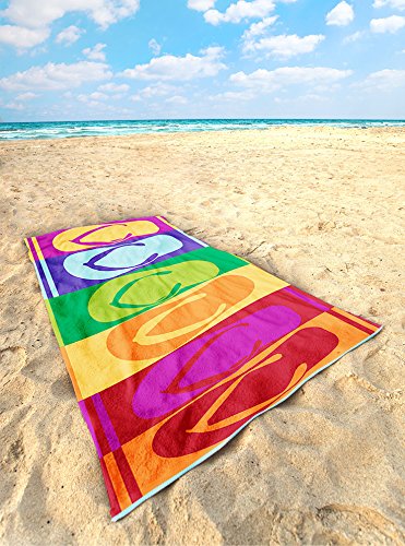 jilda-tex Strandtuch Flip Flops 90x180cm - 2